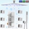12 Inch Brushed Nickel Rain Shower System