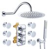 12 Inch Wall Mount Shower Jets System