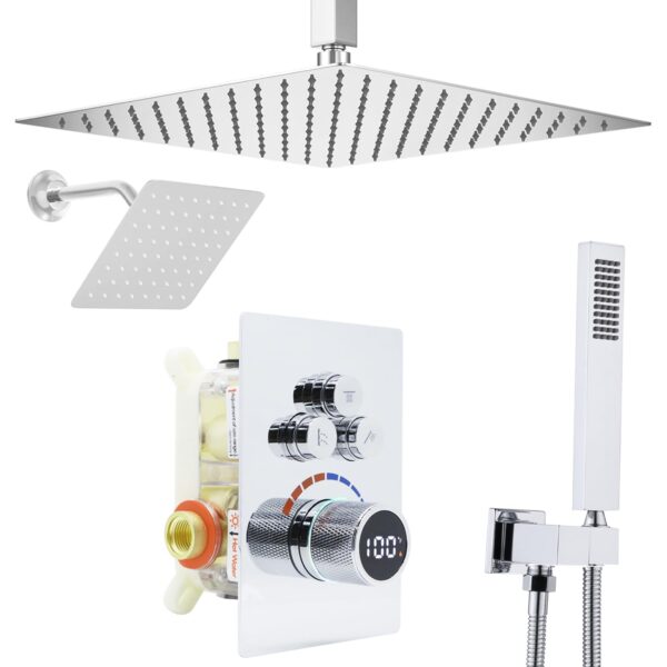 12 Inches Rainfall Shower System Shower Head System