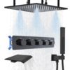 16 Inch 4 Way Thermostatic Rainfall Mist