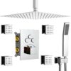 16 Inch Chrome Rainfall Shower System Large