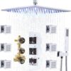 16 Inch Thermostatic Shower System with Body