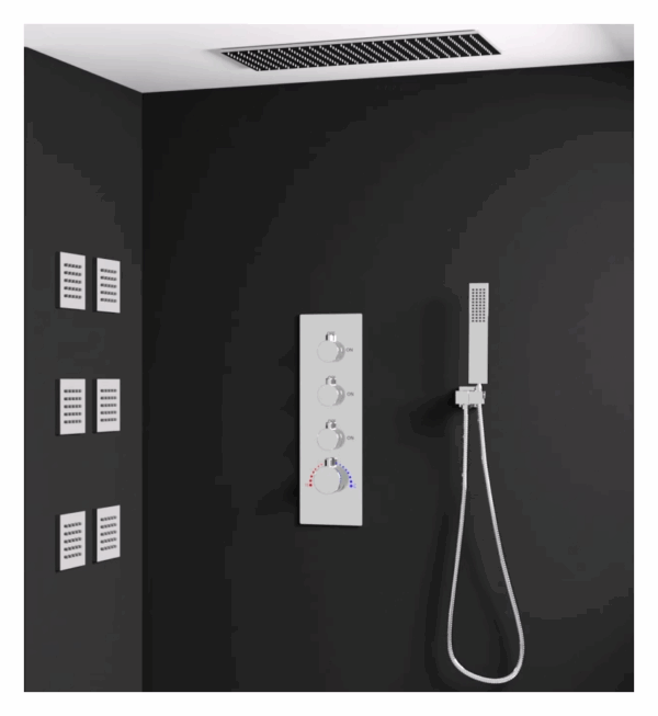 16x32 Inch Ceiling Shower Head Full Body Coverage Thermostatic Rain Shower System