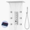 2 Modes Rainfall Waterfall Shower System Temperature