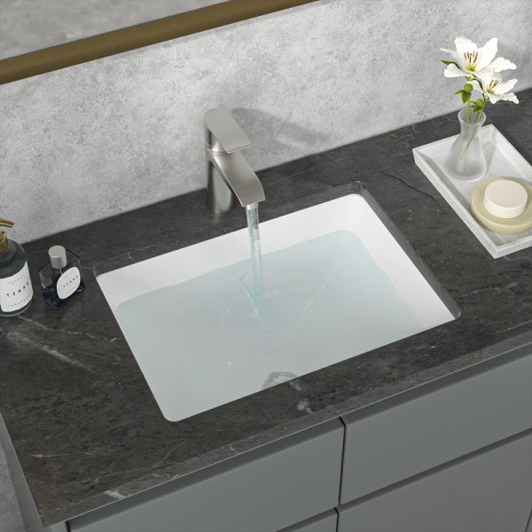Sanitary Ware Washbasin Modern Rectangular White Household Bathroom Ceramic Sink