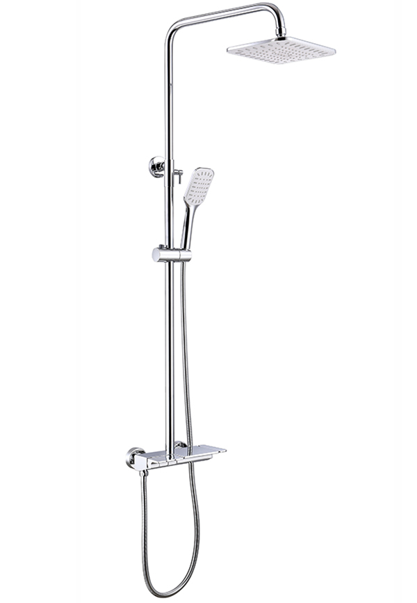 China Factory Chrome Bathroom shower set ducha brass bath shower faucets wall mounted shower mixer units