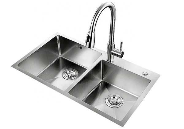 High grade stainless steel double bowl kitchen sink