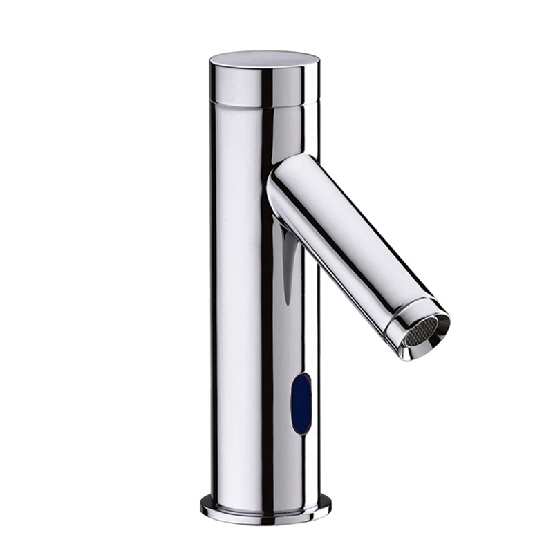Touch Free Stainless Steel Automatic Sensor Basin Taps And Bathroom Basin Faucet Mixer Tap With Deck Plate
