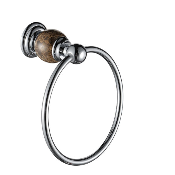 China Manufacturer Stainless Steel Bathroom Accessories Set Towel Rack Chrome Plated Round Brass Robe Hook - Imagen 9