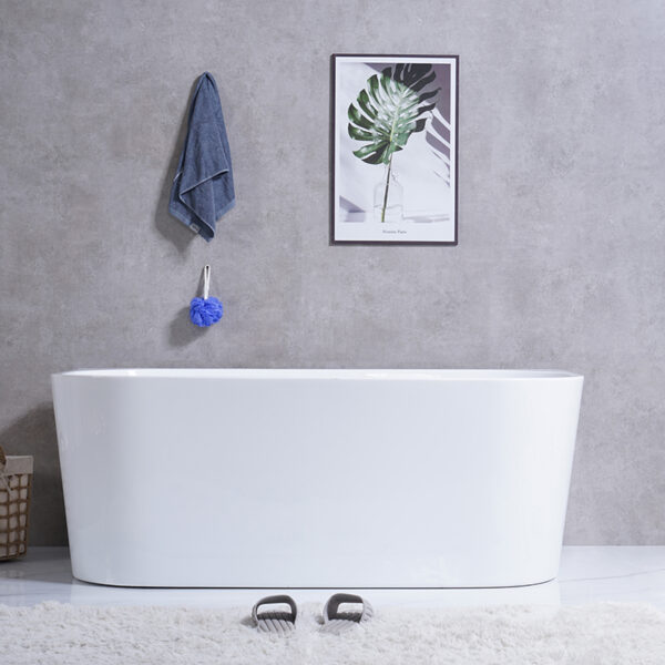 Modern cupc certificate acrylic free standing bathtub cheap bathroom freestanding soaking customize size  acrylic bathtubs – Bild 4
