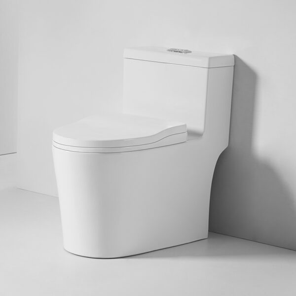 Modern Luxury Siphonic One Piece Toilet Ceramic Wc  Bathroom Sanitary Ware Toilet Bowl - Imej 3