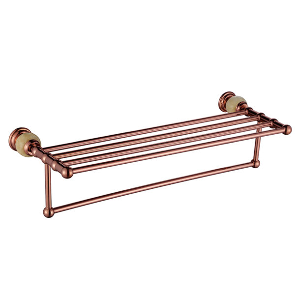 Bathroom accessories set 304 single towel bar shelf wall mounted towel rack stand towel shelf - Imej 3