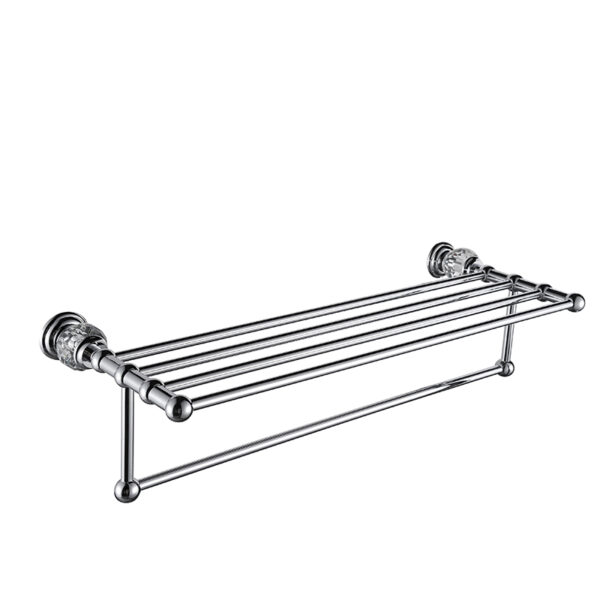Bathroom accessories set 304 single towel bar shelf wall mounted towel rack stand towel shelf - Imej 7