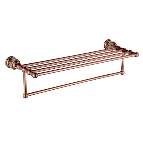 Bathroom accessories set 304 single towel bar shelf wall mounted towel rack stand towel shelf - Imej 9