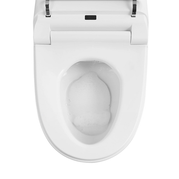 ⁦Luxury bathroom ceramic wall hung smart toilet hidden type cistern design electric bidet heated wall hung smart toilet⁩ - الصورة ⁦5⁩