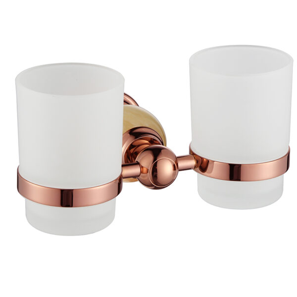 China sanitary ware factory supplier bathroom accessories hotel home bathroom double tumbler holder - Image 3