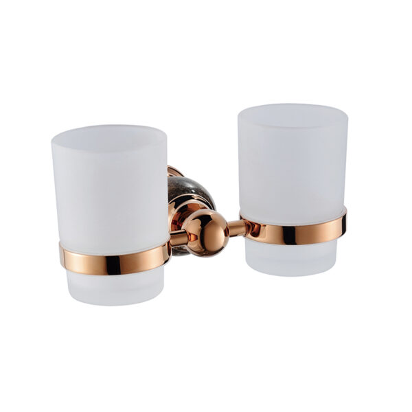 China sanitary ware factory supplier bathroom accessories hotel home bathroom double tumbler holder - Image 5