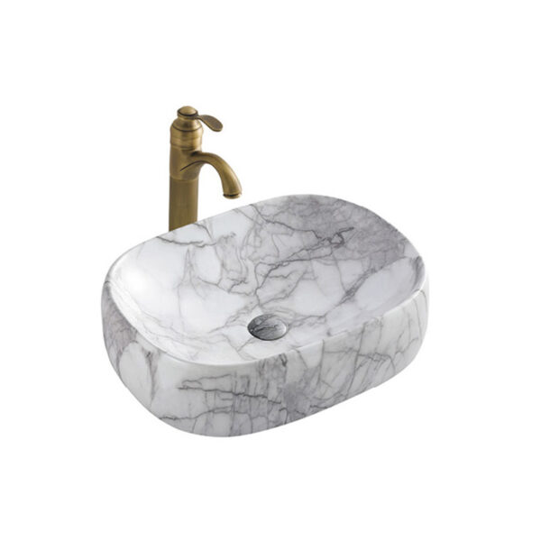 China Basins Manufacturer Good Price Small Round Shape Ceramic Hand Wash Basins Bathroom Counter Color Shampoo Basin - Image 5