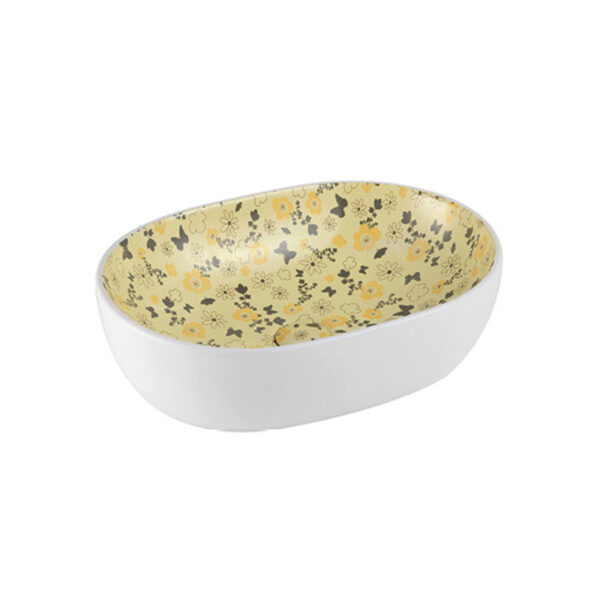 China Basins Manufacturer Good Price Small Round Shape Ceramic Hand Wash Basins Bathroom Counter Color Shampoo Basin - Image 6
