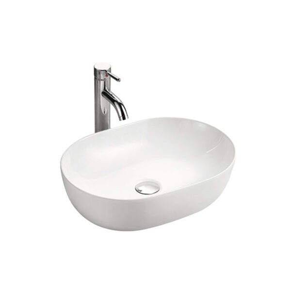 Hot sell round circular bathroom basin ceramic counter top table basin for hotel villa bathroom wash basin XS0044