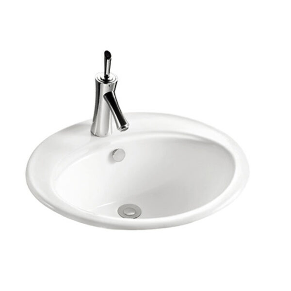 Hotel house hot sale porcelain ceramic white color sanitary ware oval sink ce bathroom wash basin AB 012