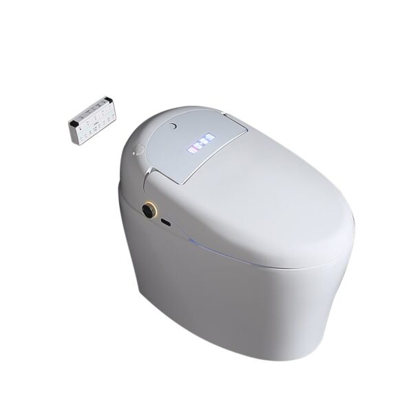 Ensemble de salle de bain de luxe avec toilettes intelligentes