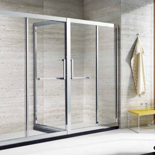 Sliding shower room doors enclosure