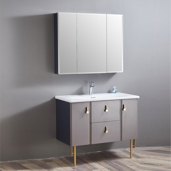 Small size solid wood bathroom cabinet MP-2219