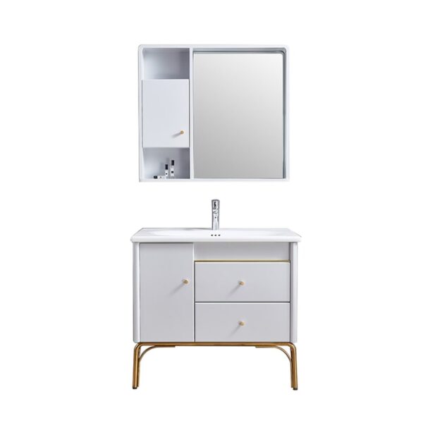 Small size solid wood bathroom cabinet MP-2219