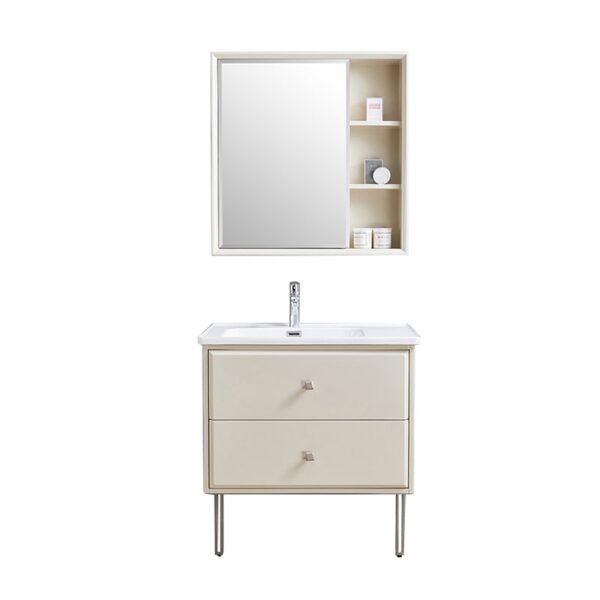 solid wood bathroom cabinet