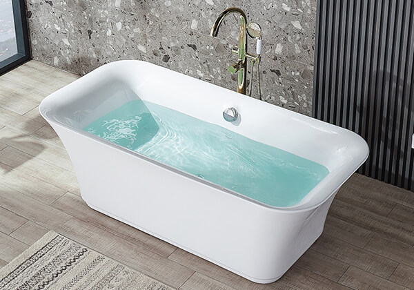 Acrylic Special One piece bathtub Wall Freestanding Acrylic Bathtub