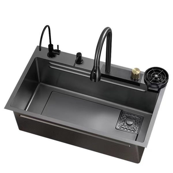 Handmade Kitchen Sink  Modern Design Stainless Steel  304 Single Bowl Kitchen Sink with  Faucet