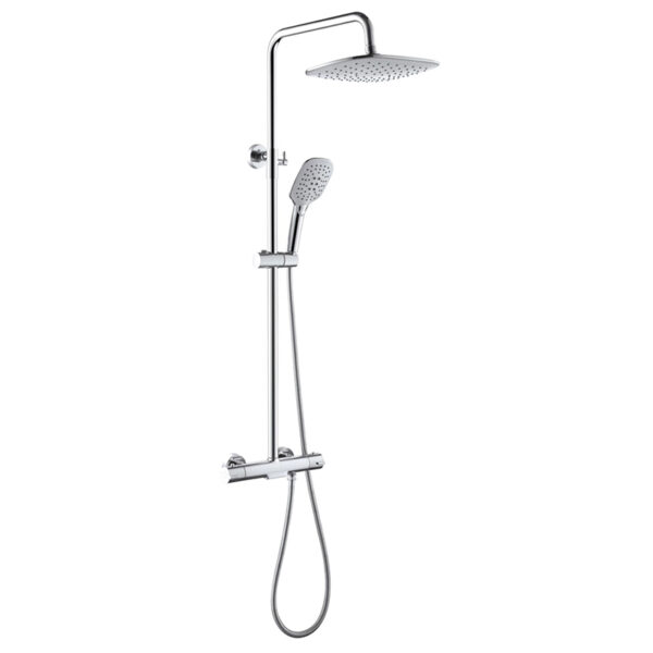 2025 TikTok Popular Single-Handle Brass Rainfall Shower Mixer Set Jet Pattern Bathroom Shower System for Hotels