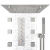 20Inch LED Large Horizontal Square Ceiling Shower