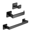 3 Piece Square Design Towel bar Set Matt Black Modern Bathroom Accessories Hardware Set 3 Piece Square Design Towel bar Set.jpg 800x800 3 Piece Square Design Towel bar Set Matt Black Modern Bathroom Accessories Hardware Set