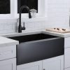 30 Inch Black Farmhouse Sink Undermount 18 Gauge Gunmetal Black Stainless Steel Apron Front Sink 30 Inch Black Farmhouse Sink Undermount 18 30 Inch Black Farmhouse Sink Undermount 18