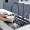 Handmade Sink Kitchen Single Multifunctional LED Digital Display Waterfall Kitchen Sink 304 SS Handmade Sink Kitchen Single Multifunctional.png 800x800 800x800 304 SS Handmade Sink Kitchen Single Multifunctional.png 800x800 800x800