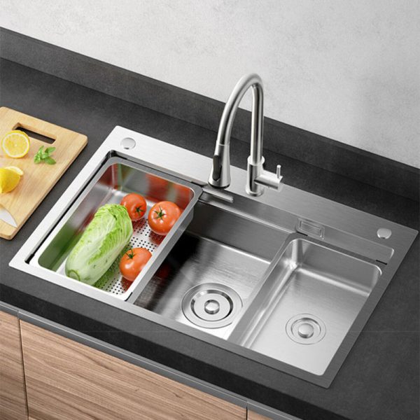 304 Stainless Steel Kitchen Sink Without Faucet Restaurant Large Kitchen Sink