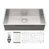 32 Inch Drop in Single Bowl Kitchen Sink 18 Gauge Stainless Steel Undermount Handmade Kitchen Sink 32 Inch Drop in Single Bowl Kitchen 32 Inch Drop in Single Bowl Kitchen