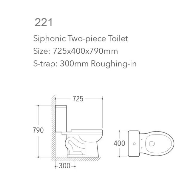 Bathroom Sanitary Ware ceramic two piece toilet