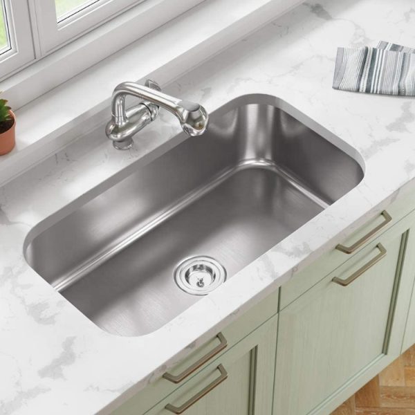 CUPC Under Mount Single Bowl Kitchen Sink Stainless Steel
