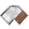 Scratch and Stain Resistant Corner Single Bowl Workstation Sink with Cutting Board Draining Basket 8636MM Scratch and Stain Resistant Corner Single.png 800x800 800x800 8636MM Scratch and Stain Resistant Corner Single.png 800x800 800x800