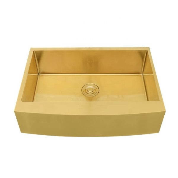 American Gold 304 Stainless Steel Large Single Sink Semi-Inset Undercounter Kitchen Sinks