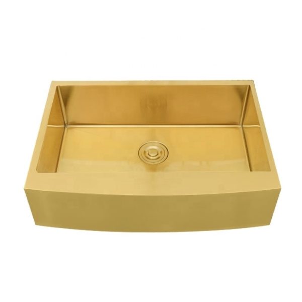 American Gold 304 Stainless Steel Large Single Sink Semi-Inset Undercounter Kitchen Sinks