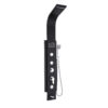 Bathroom 304 Stainless Steel Black LED Shower