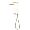 Bathroom Brushed Gold 10 Inch Rain Shower