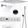Bathroom Chrome Shower System Luxury Rainfall Shower
