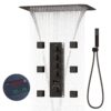 Bathroom Function Rainfall Waterfall Shower Head Digital