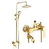 Bathroom Gold Shower Rainfall Water Shower System.jpg 800x800