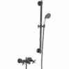Bathroom Matte Black Thermostatic Mixer Faucet Shower